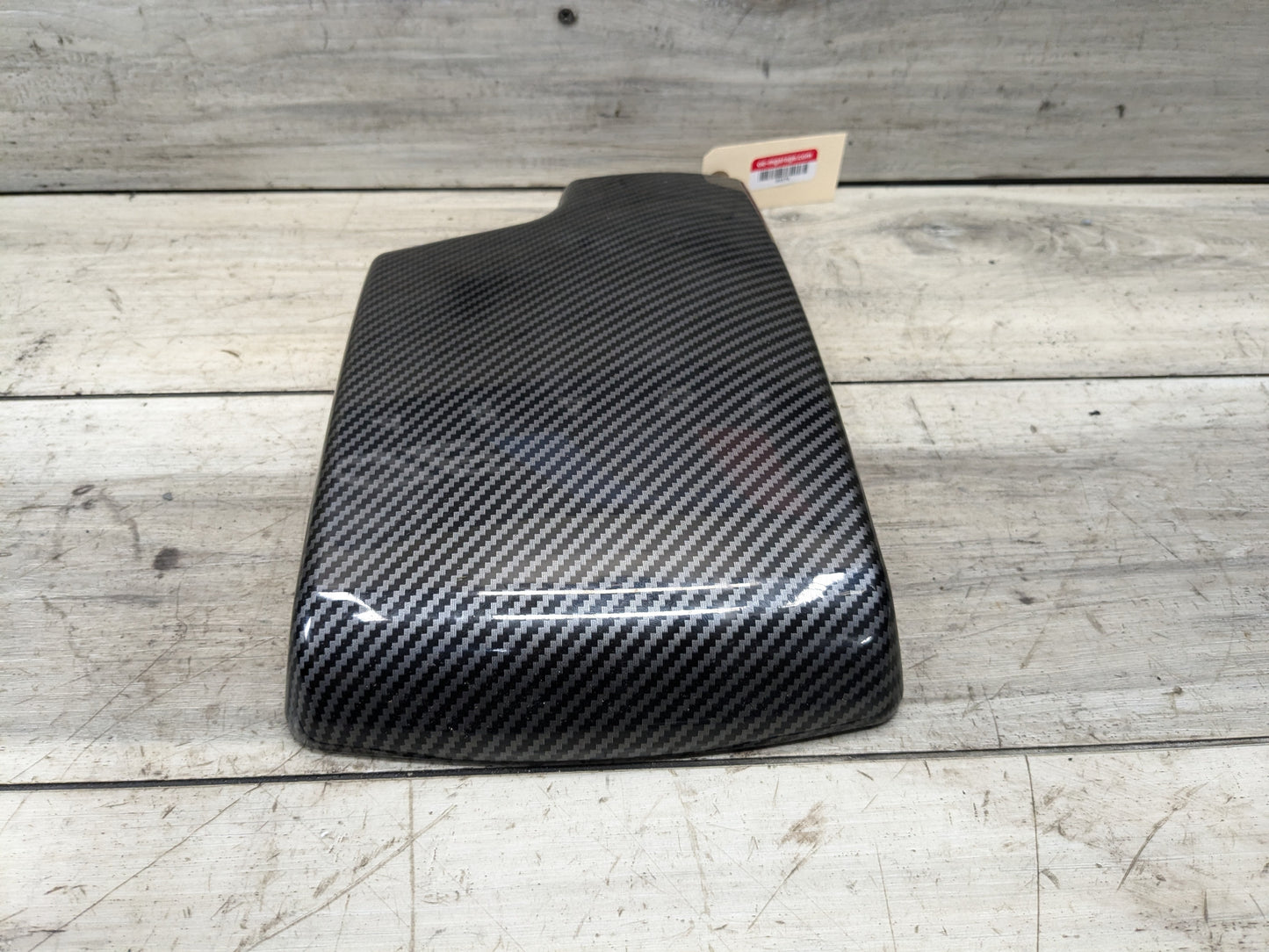 06-13 OEM BMW E90 E92 E93 335 Center Console Armrest Cover STYLE Carbon Fiber