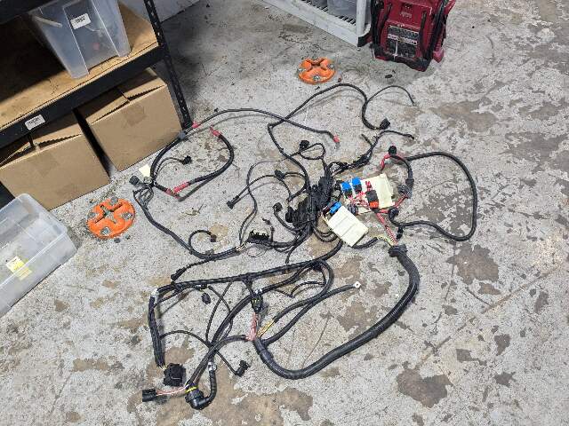 OEM BMW E90 E92 E93 N55 Engine Transmission Wiring Wire Harness SET