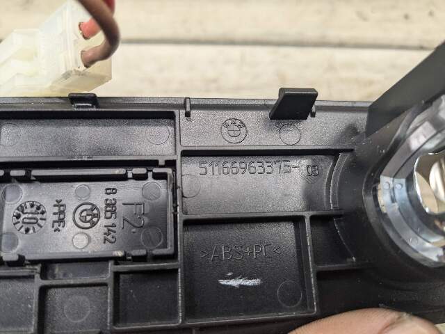 07-14 OEM BMW E70 E71 X5 X6 Rear Center Switch Cover Trim Insert Charger Ports