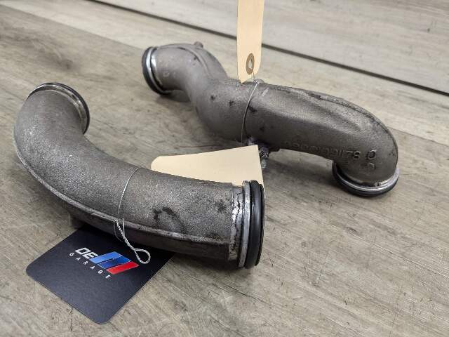09-13 OEM BMW E70 X5 Diesel Engine M57Y Turbocharger Turbo Tube Pipe Unit PAIR