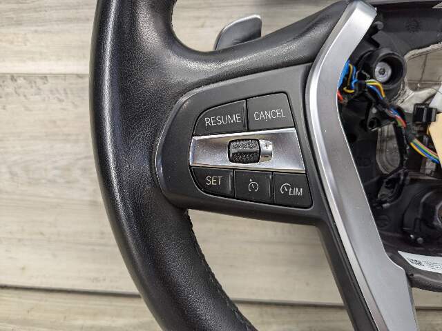 19-21 OEM BMW G20 330 AT Leather Steering Wheel Multifunction W/ Shifters