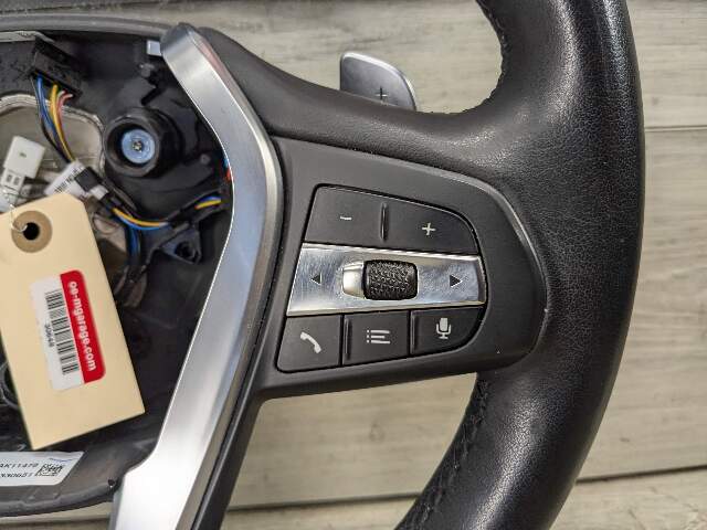 19-21 OEM BMW G20 330 AT Leather Steering Wheel Multifunction W/ Shifters