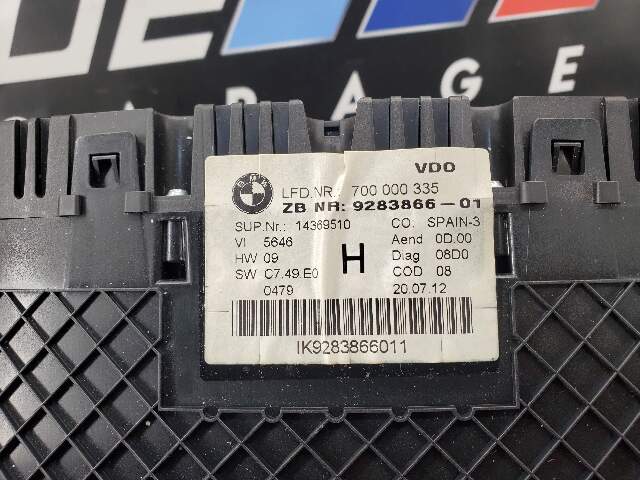 09-16 OEM BMW Z4 E89 28i 30i 35i Instrument Cluster Speedometer MPH VDO