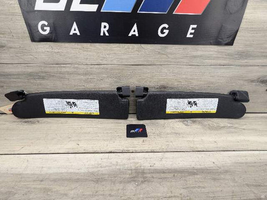 09-16 OEM BMW E89 Z4 28 35 Interior Sun Visor Leather Kansas Black Pair SET
