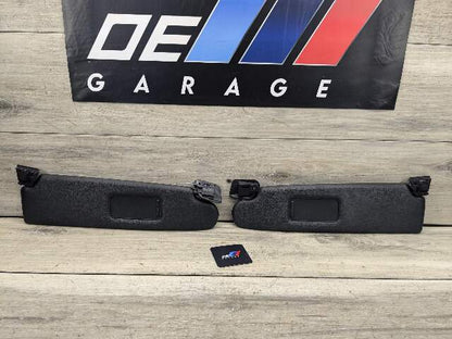 09-16 OEM BMW E89 Z4 28 35 Interior Sun Visor Leather Kansas Black Pair SET