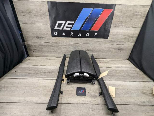 09-15 OEM BMW F01 F02 Center Console Storage Compartment Armrest Leather Black