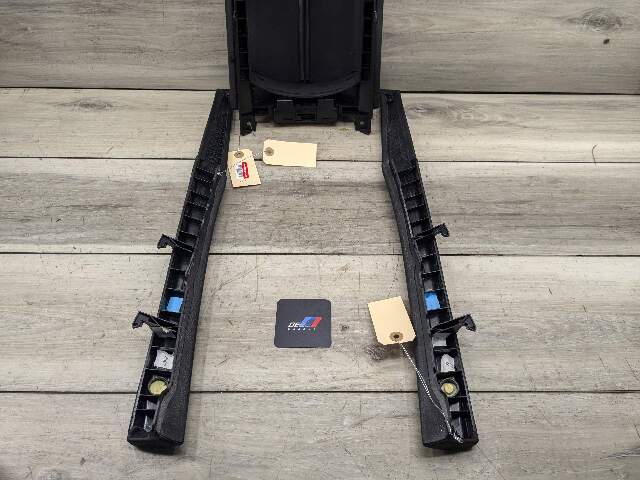 09-15 OEM BMW F01 F02 Center Console Storage Compartment Armrest Leather Black