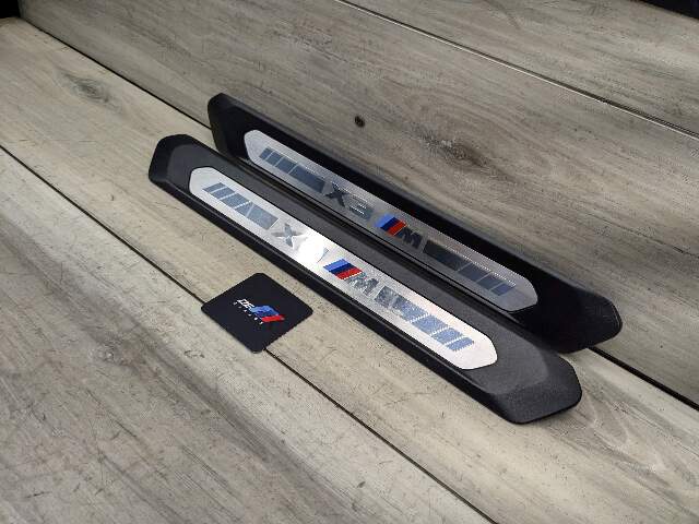 20-24 OEM BMW F97 X3M Front Door Sill Cover Trim Entrance Sill Kick Plates SET
