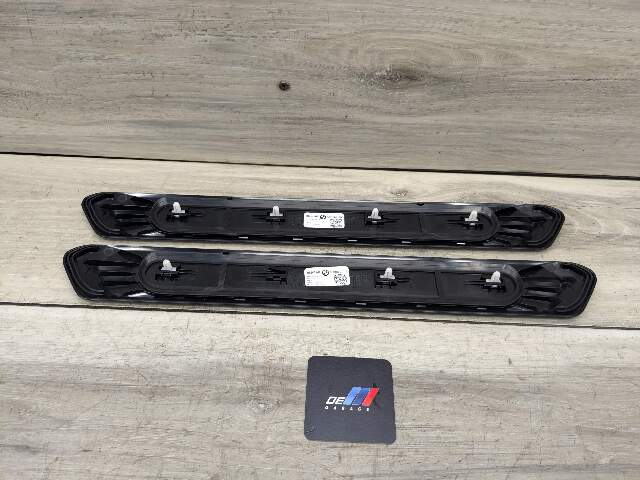 20-24 OEM BMW F97 X3M Front Door Sill Cover Trim Entrance Sill Kick Plates SET