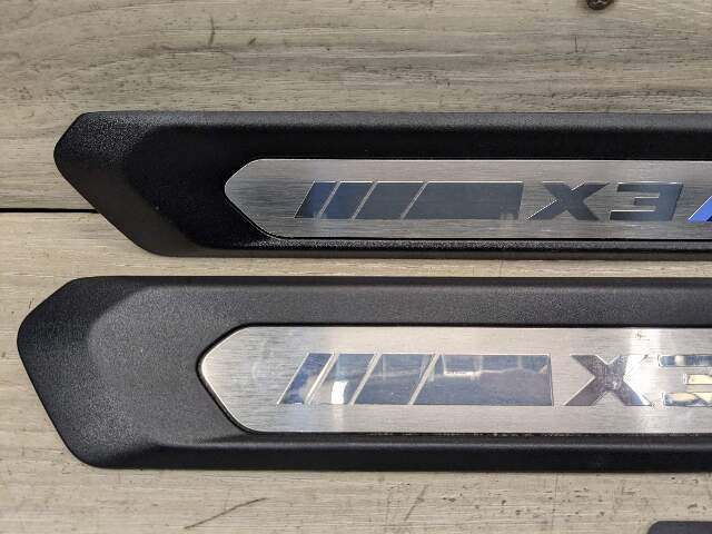 20-24 OEM BMW F97 X3M Front Door Sill Cover Trim Entrance Sill Kick Plates SET