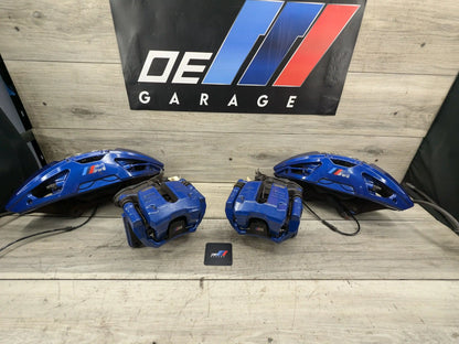 20-24 OEM BMW F97 F98 X3M X4M Front Rear Left Right Brake Calipers Brembo Blue