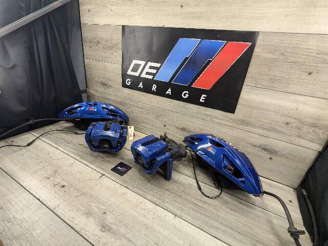 20-24 OEM BMW F97 F98 X3M X4M Front Rear Left Right Brake Calipers Brembo Blue