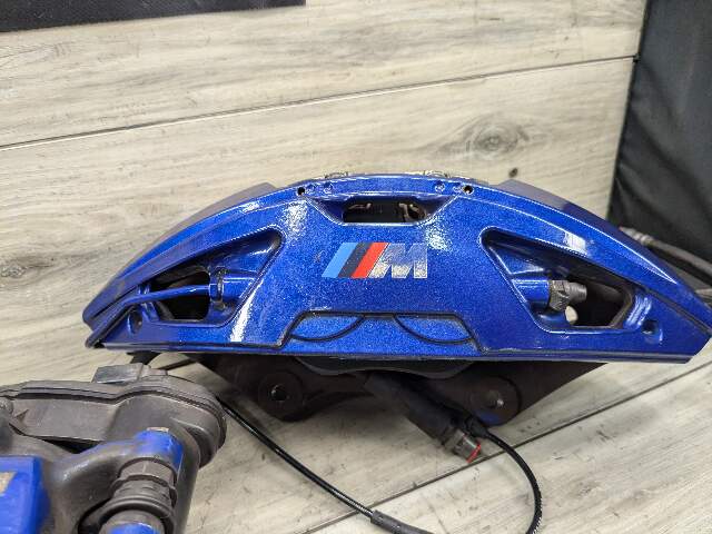 20-24 OEM BMW F97 F98 X3M X4M Front Rear Left Right Brake Calipers Brembo Blue