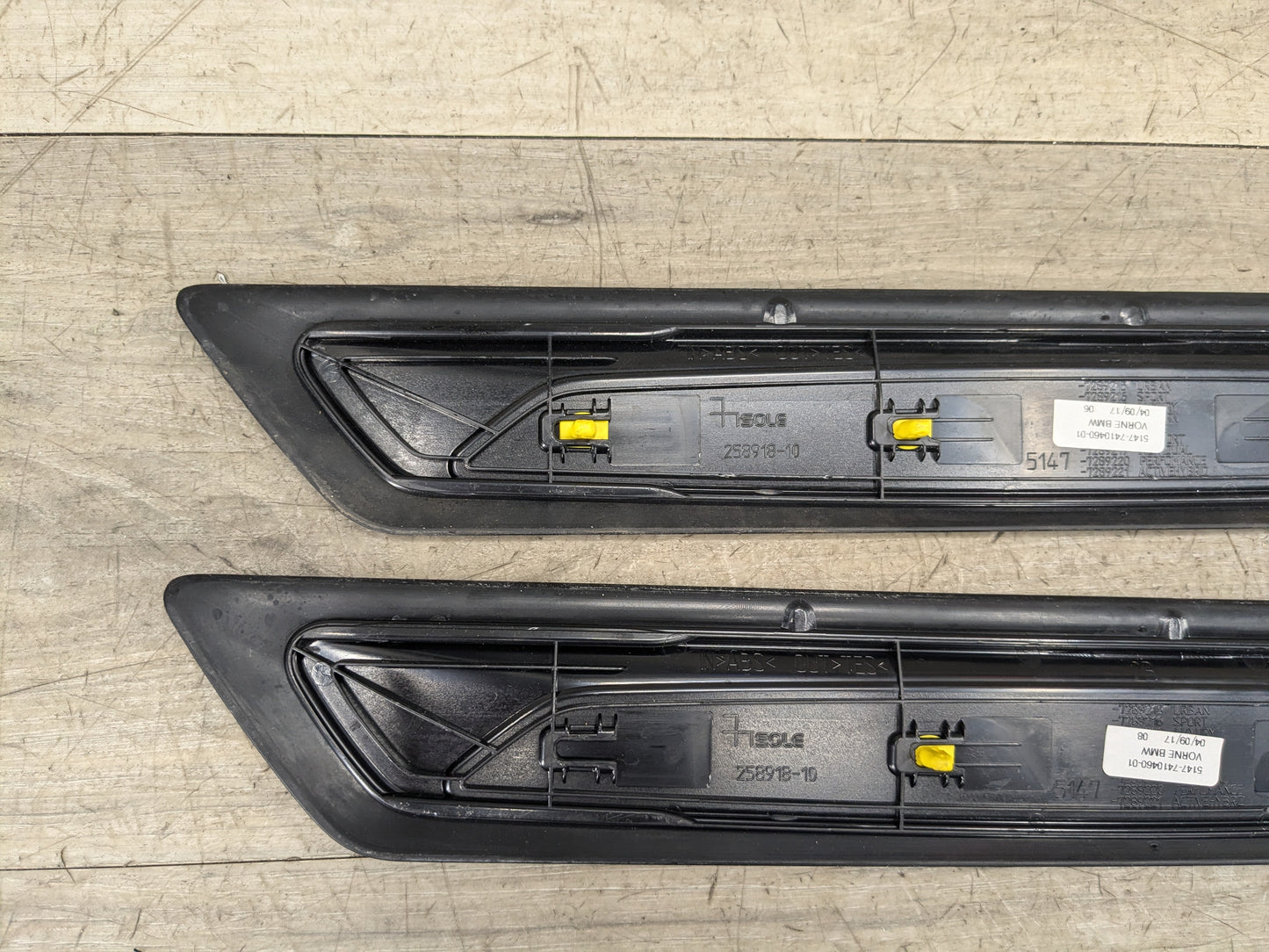 OEM BMW F30 LCI F36 Front Driver Passenger Door Sill Cover Trims Entrance PAIR