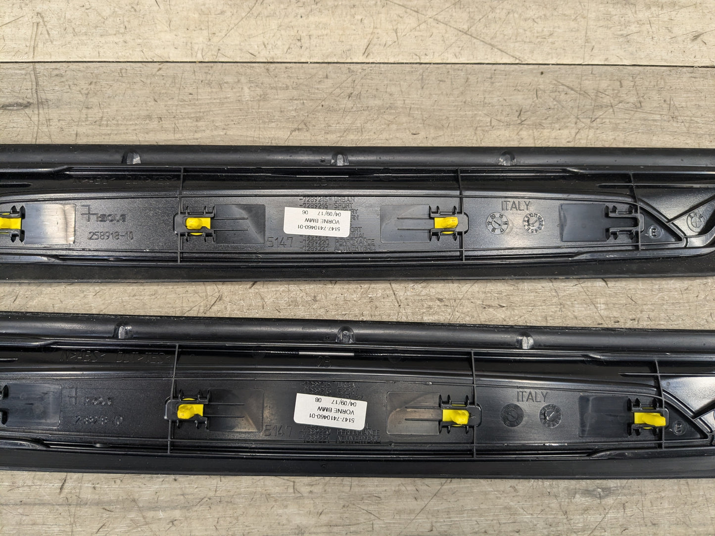 OEM BMW F30 LCI F36 Front Driver Passenger Door Sill Cover Trims Entrance PAIR