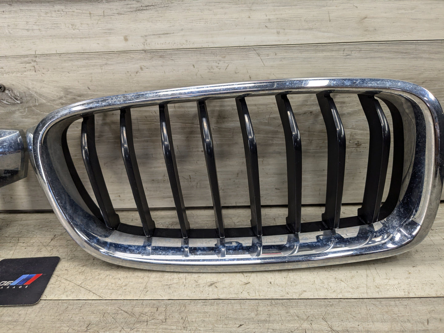 12-18 OEM BMW F30 328 335 340 Left Right Bumper Upper Kidney Grille Chrome PAIR