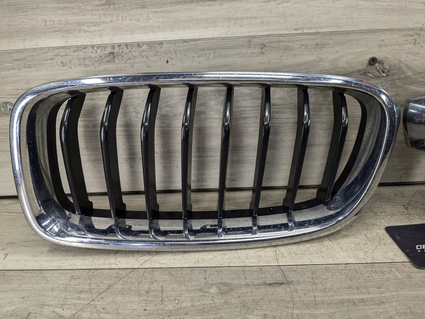 12-18 OEM BMW F30 328 335 340 Left Right Bumper Upper Kidney Grille Chrome PAIR