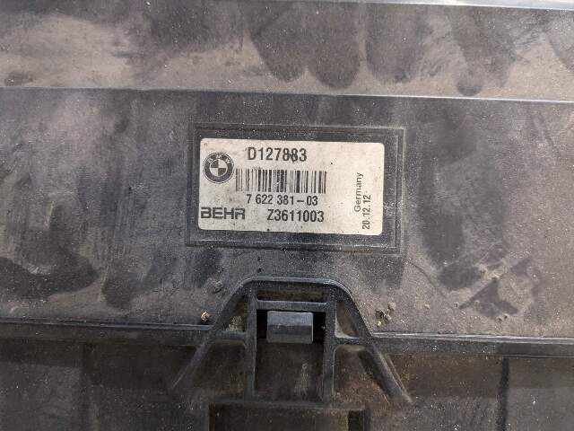 OEM BMW F02 F06 F12 F13 640 740 Cooling Radiator Condensor Fan Shroud SET N55
