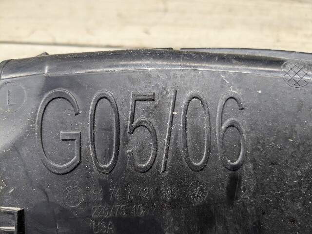 19-23 OEM BMW G05 G06 X5 X6 Left Driver Side Bumper Brake Air Duct Tube