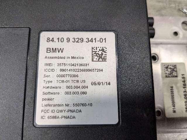 14-17 OEM BMW F22 F34 F32 F10 F06 M3 M4 M6 Telematics Control Unit Module TCB