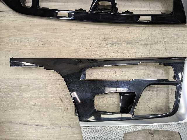 17-20 OEM BMW G30 Central Console Dash Panel Chrome Aluminum Interior Trim SET 4