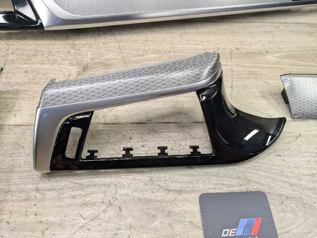 17-20 OEM BMW G30 Central Console Dash Panel Chrome Aluminum Interior Trim SET 4