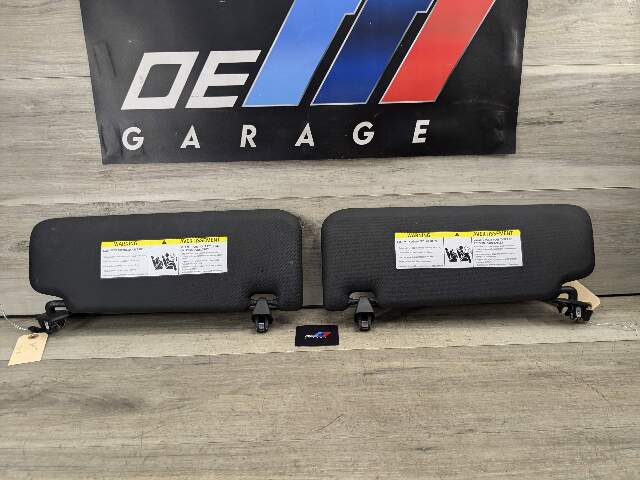 18-24 OEM BMW G01 G02 F97 X3 X4 Left Driver Right Passenger Side Sun Visor Black