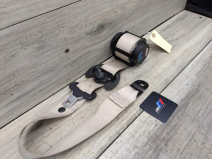 14-18 OEM BMW F15 X5 Rear Right Passenger Seatbelt Seat Belt Retractor Beige