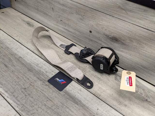 14-18 OEM BMW F15 X5 Rear Left Driver Side Seatbelt Seat Belt Retractor Beige