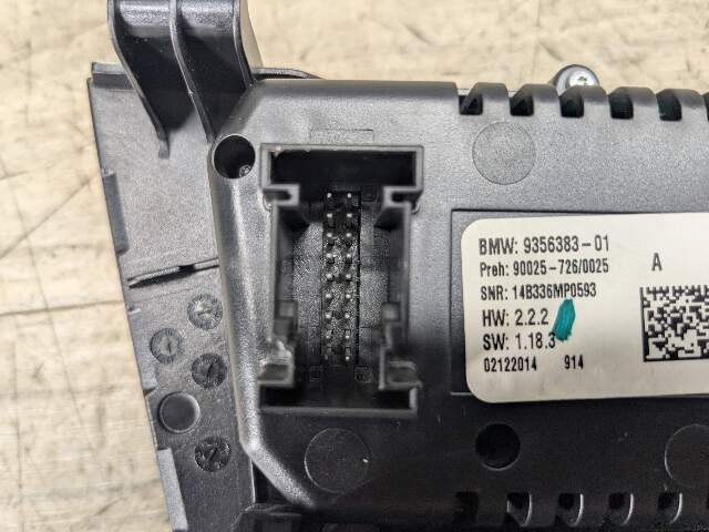 OEM BMW F15 F16 F85 X5 X6 AC Climate Heater Control Panel Radio Switch CERAMIC