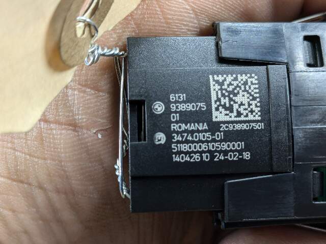 OEM BMW F15 F16 F39 F48 X1 X2 X5 X6 Center Emergency Flasher Hazard Light Switch