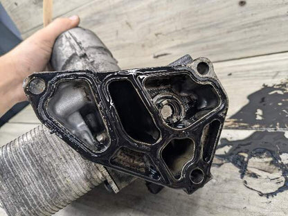 09-11 OEM BMW E90 335d M57 3.0 Diesel Engine Motor Oil Filter Cooler Housing