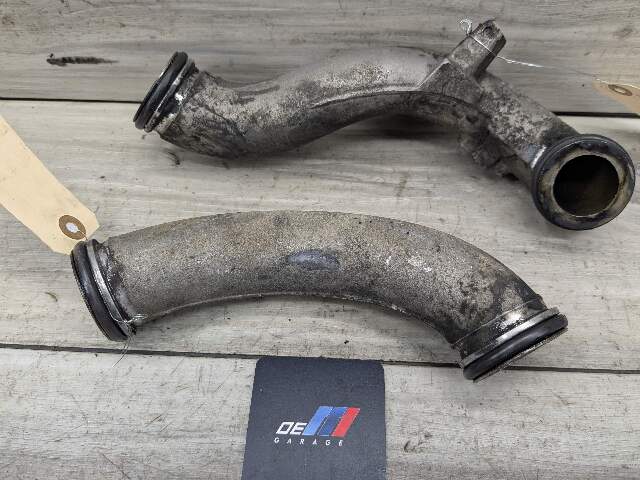 09-13 OEM BMW E70 X5 Diesel Engine M57Y Turbocharger Turbo Tube Pipe Unit PAIR