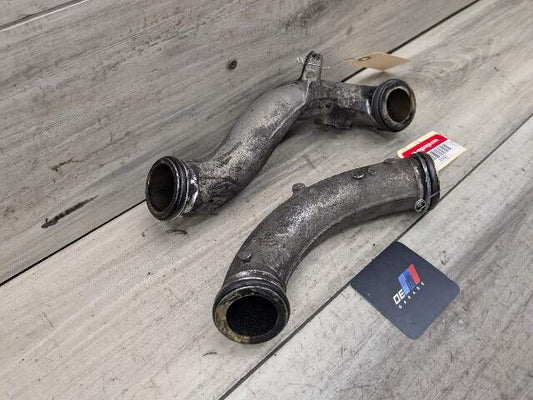 09-13 OEM BMW E70 X5 Diesel Engine M57Y Turbocharger Turbo Tube Pipe Unit PAIR