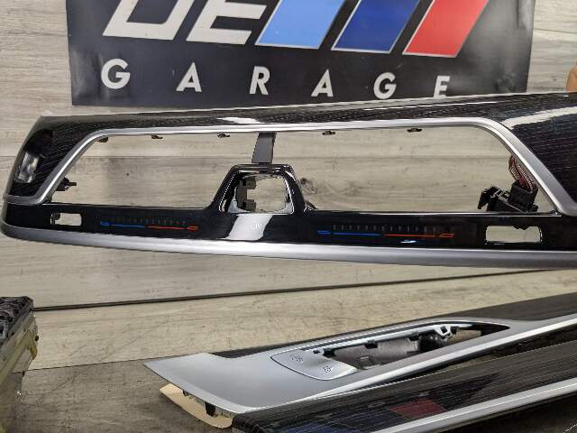 *NOTE* 16-19 OEM BMW G11 G12 740 750 Center Console Dash Door Trim Wood SET