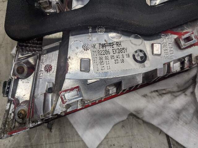 13-15 OEM BMW F01 F02 740 750 760 LED Rear Right Passenger Side Inner Tail Light