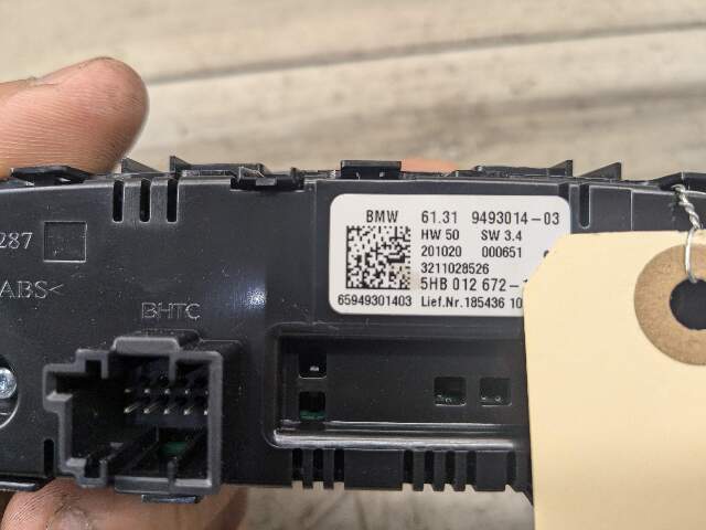 18-24 OEM BMW G01 G02 F97 F98 X3 X4 AC Rear Heater Climate Control Switch Panel