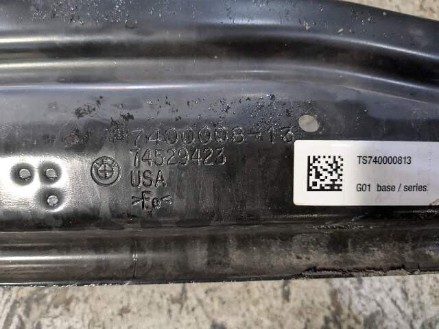 18-24 OEM BMW G01 G02 F97 X3 Rear Bumper Reinforcement Rebar Carrier Impact Bar