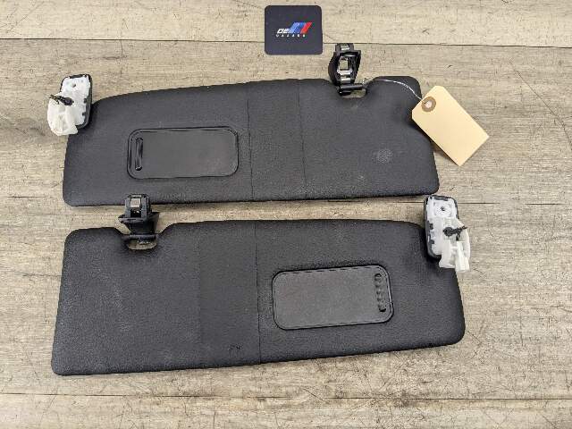 14-20 OEM BMW F22 228 230 M235 M2 Interior Sun Visor Leather Black Pair SET