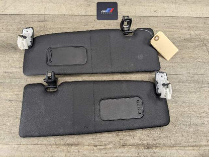 14-20 OEM BMW F22 228 230 M235 M2 Interior Sun Visor Leather Black Pair SET