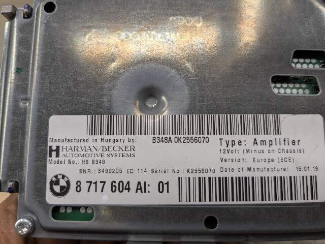 16-19 OEM BMW G30 G12 F90 M5 Active Sound Design Amplifier Control Module Harman