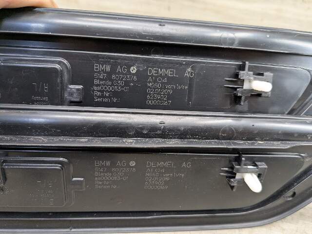 *17-20 OEM BMW G30 M550 Front Rear Left Right Light Door Sill Plate Molding Trim