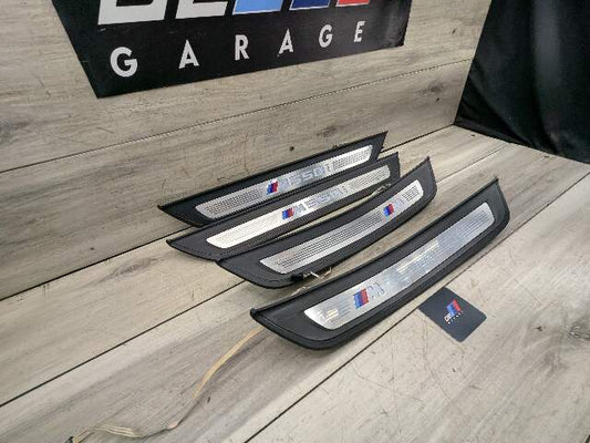 *17-20 OEM BMW G30 M550 Front Rear Left Right Light Door Sill Plate Molding Trim