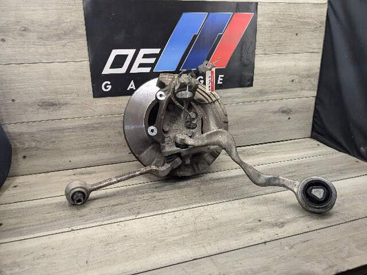 06-13 OEM BMW E90 E92 E93 Front Left Driver SIde Knuckle Control Arms Rotor 58k