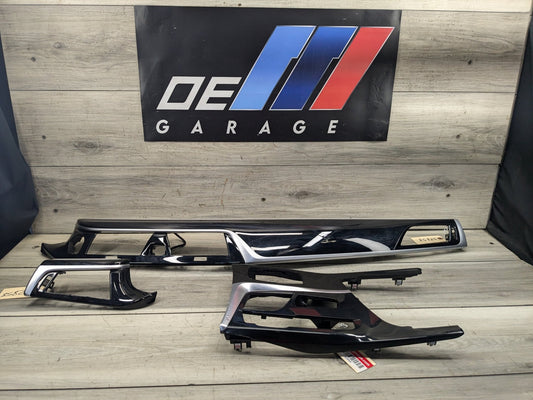 17-23 OEM BMW F90 G30 G32 530 540 M550 M5 Dash Center Console Trim Black SET