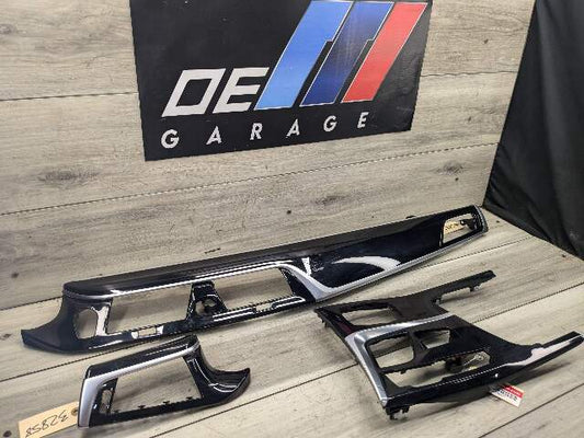 17-23 OEM BMW F90 G30 G32 530 540 M550 M5 Dash Center Console Trim Black SET