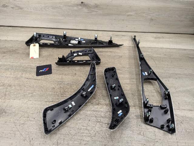 *14-17 OEM BMW F22 228 230 M235 M240 Center Console Dash Doors Panels Silver SET