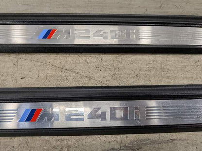 14-20 OEM BMW F22 F23 M240 Door Sill Entrance Molding Scuff Plate Trim SET