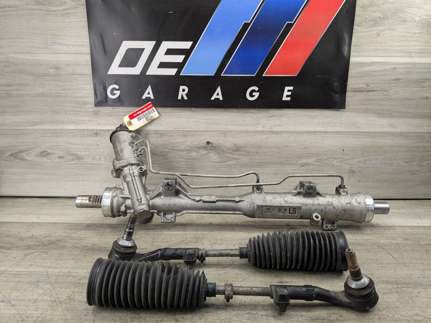 06-13 OEM BMW E90 E92 E93 RWD Power Steering Gear Rack and Pinion L5 Tie Rod 58k