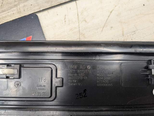 NOTE* 17-23 OEM BMW G30 Front Left Right Lighter Door Sill Molding M Trim SET